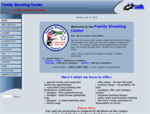 Tablet Screenshot of familyshootingcenter.com